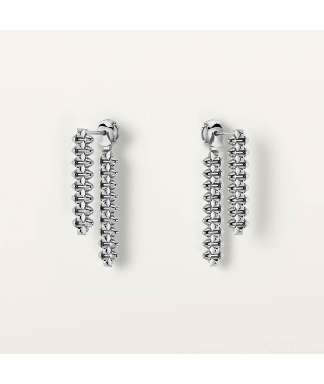 CARTIER Серебряные серьги из белого золота, фото 4