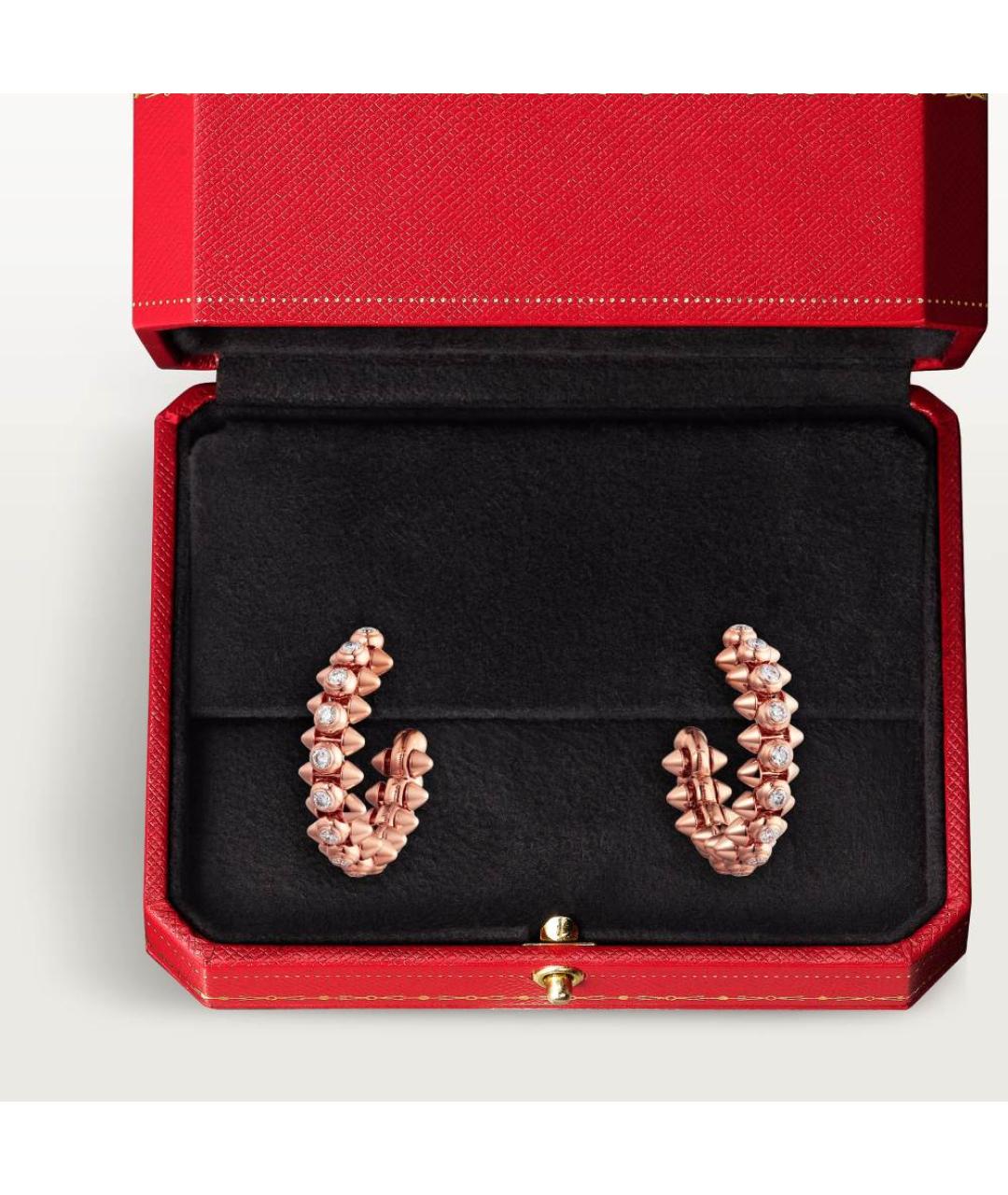 CARTIER Золотые серьги из розового золота, фото 3