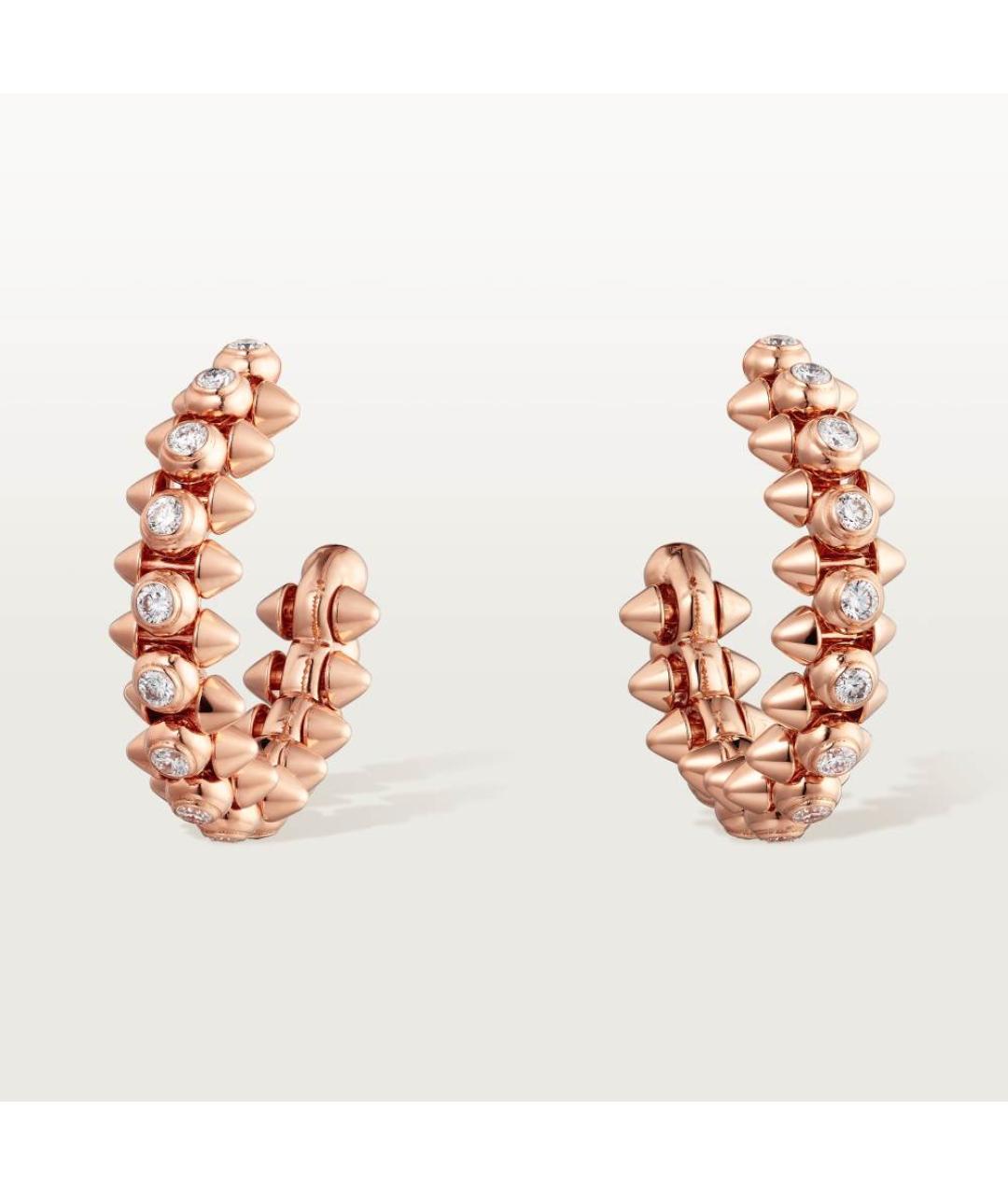 CARTIER Золотые серьги из розового золота, фото 4