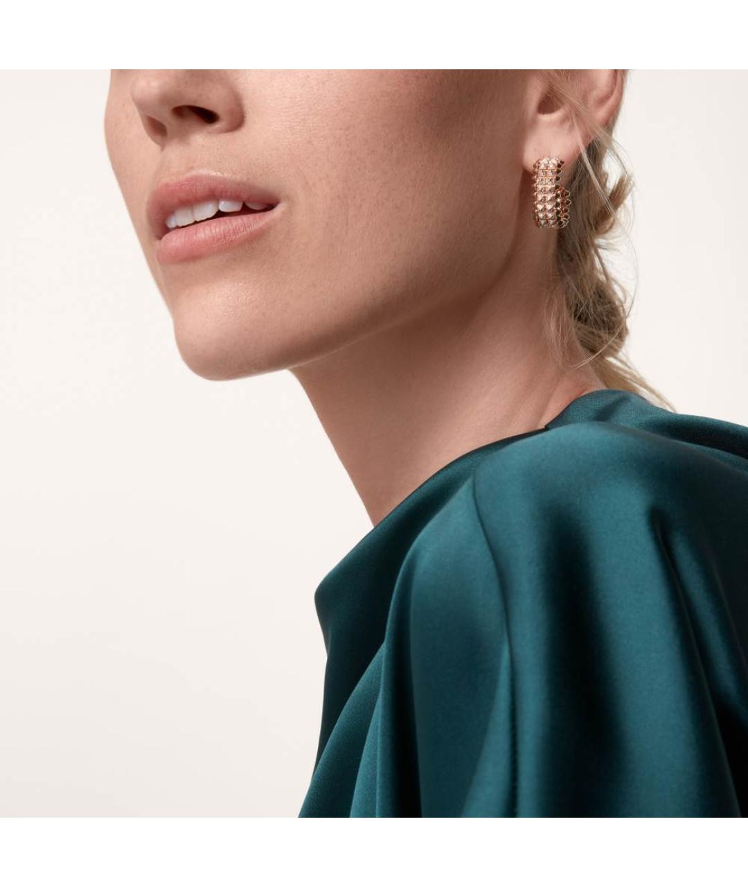 CARTIER Золотые серьги из розового золота, фото 2