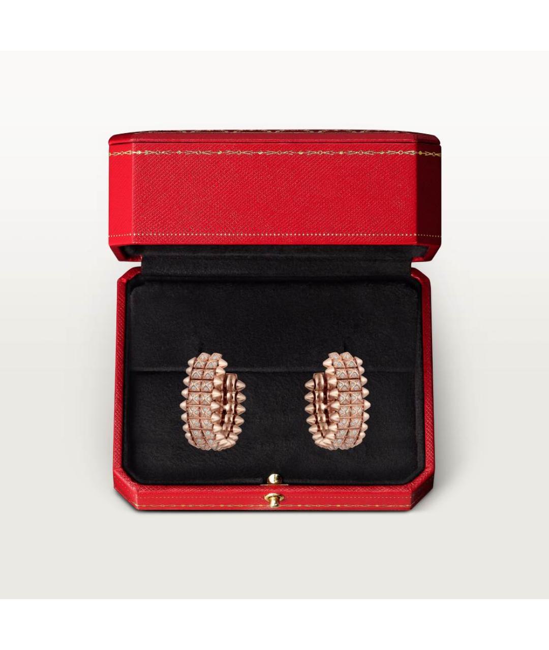 CARTIER Золотые серьги из розового золота, фото 3