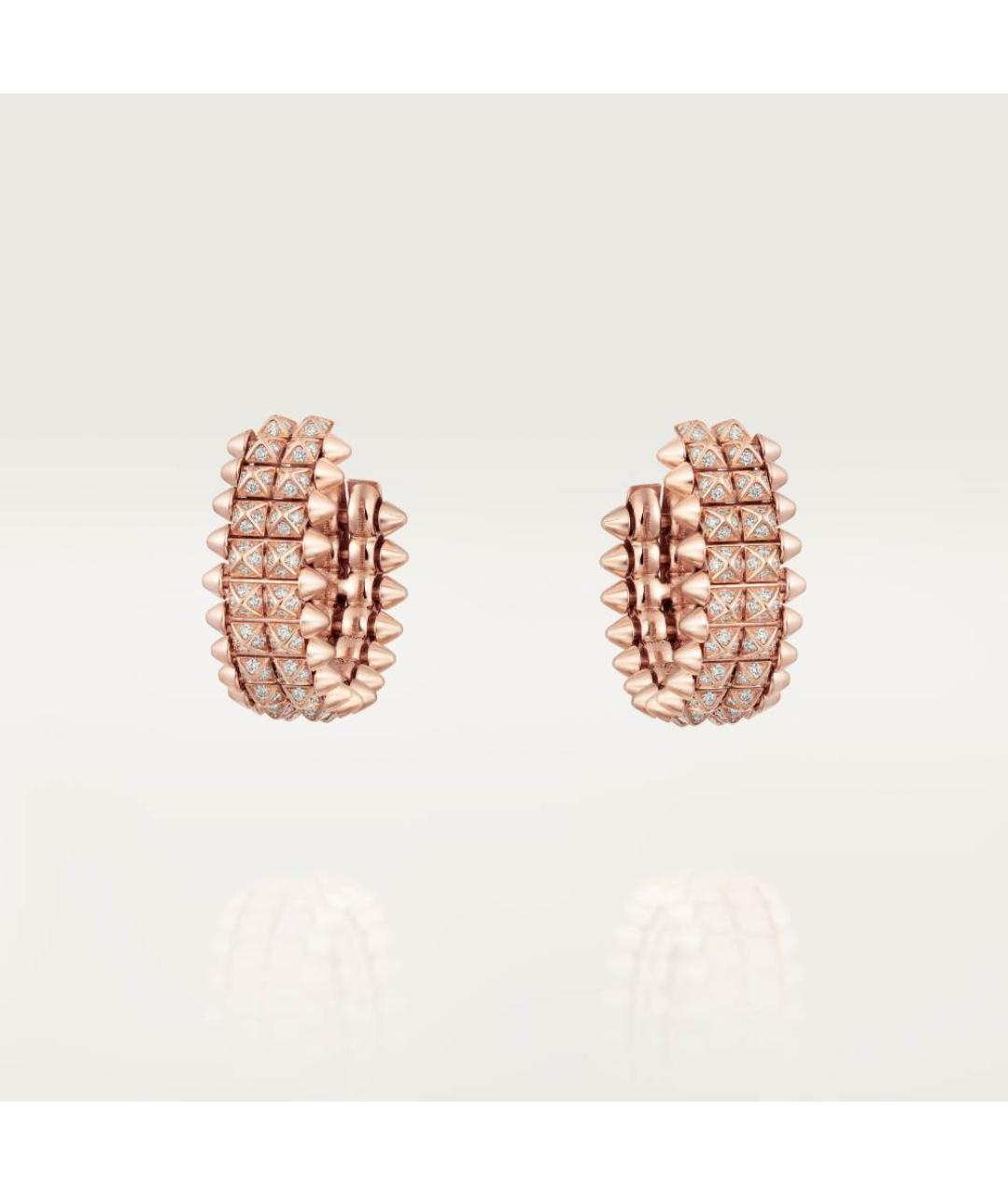 CARTIER Золотые серьги из розового золота, фото 4