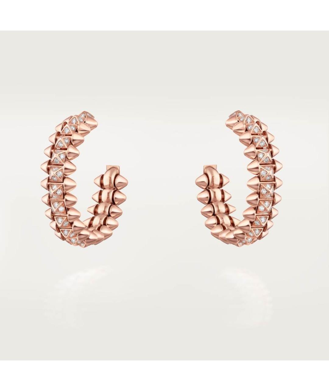 CARTIER Золотые серьги из розового золота, фото 4