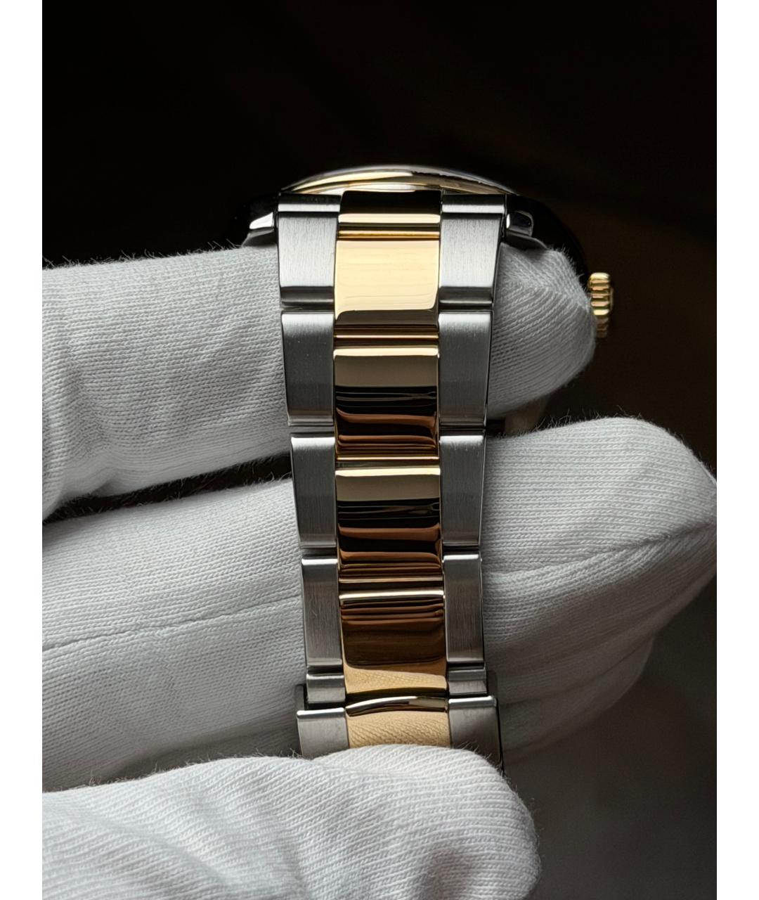 ROLEX Зеленые часы из желтого золота, фото 8