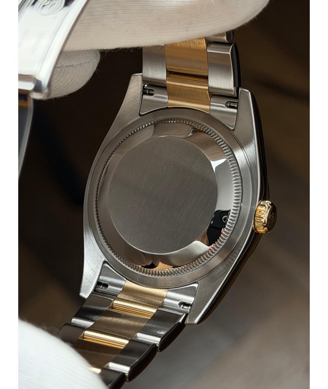 ROLEX Зеленые часы из желтого золота, фото 9