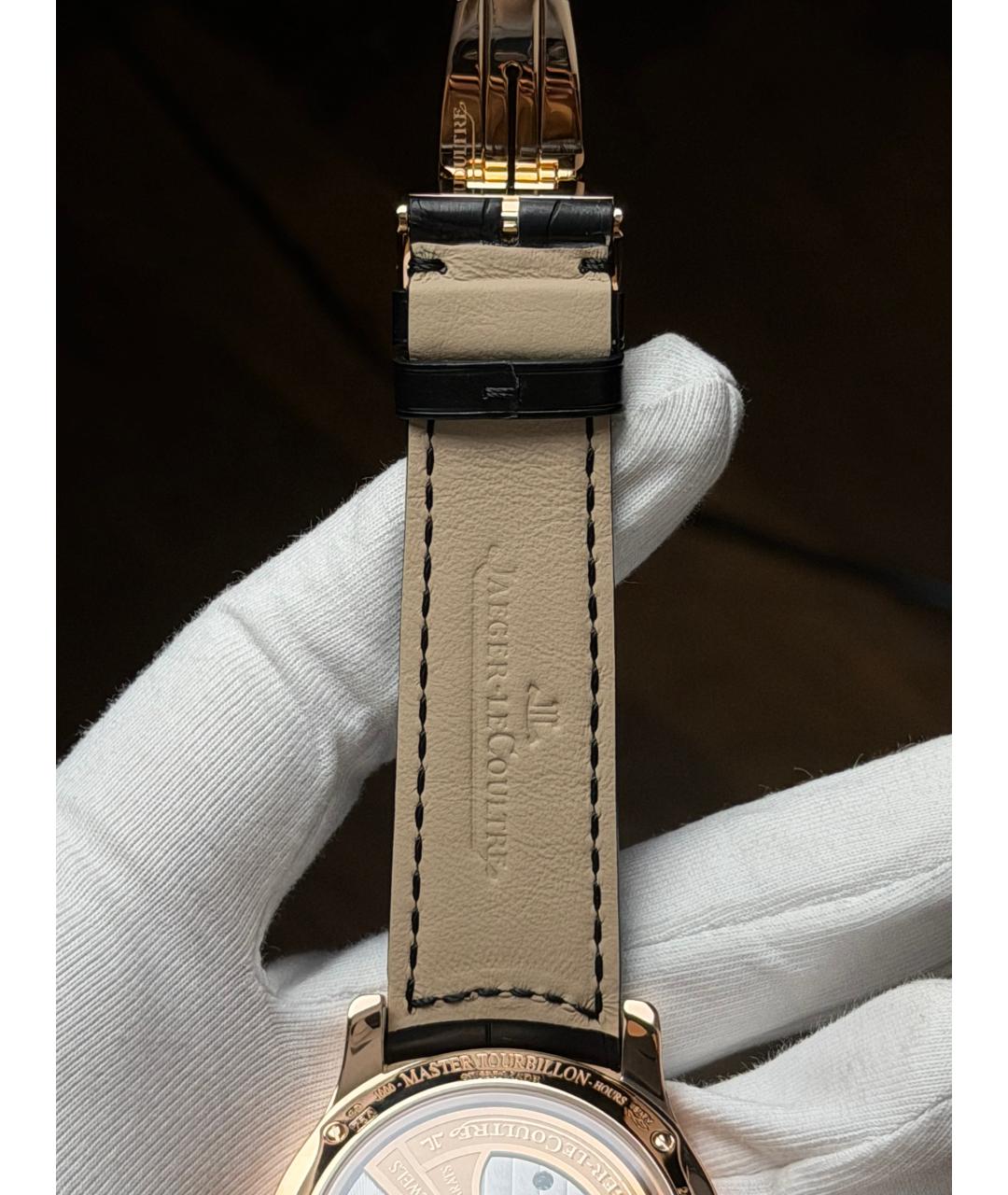 Jaeger LeCoultre Белые часы из розового золота, фото 9