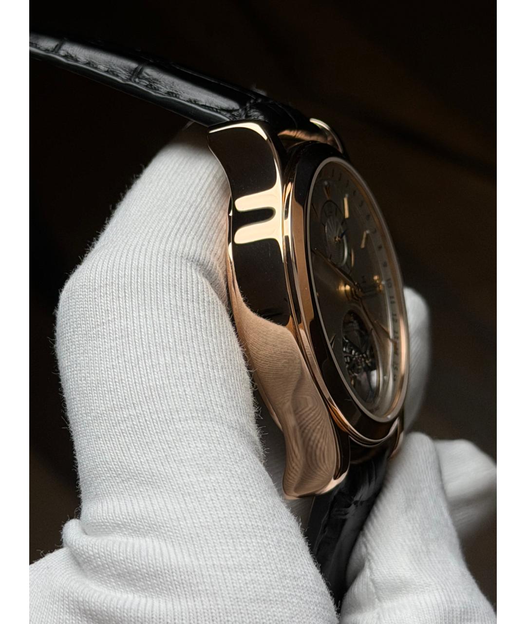 Jaeger LeCoultre Белые часы из розового золота, фото 5