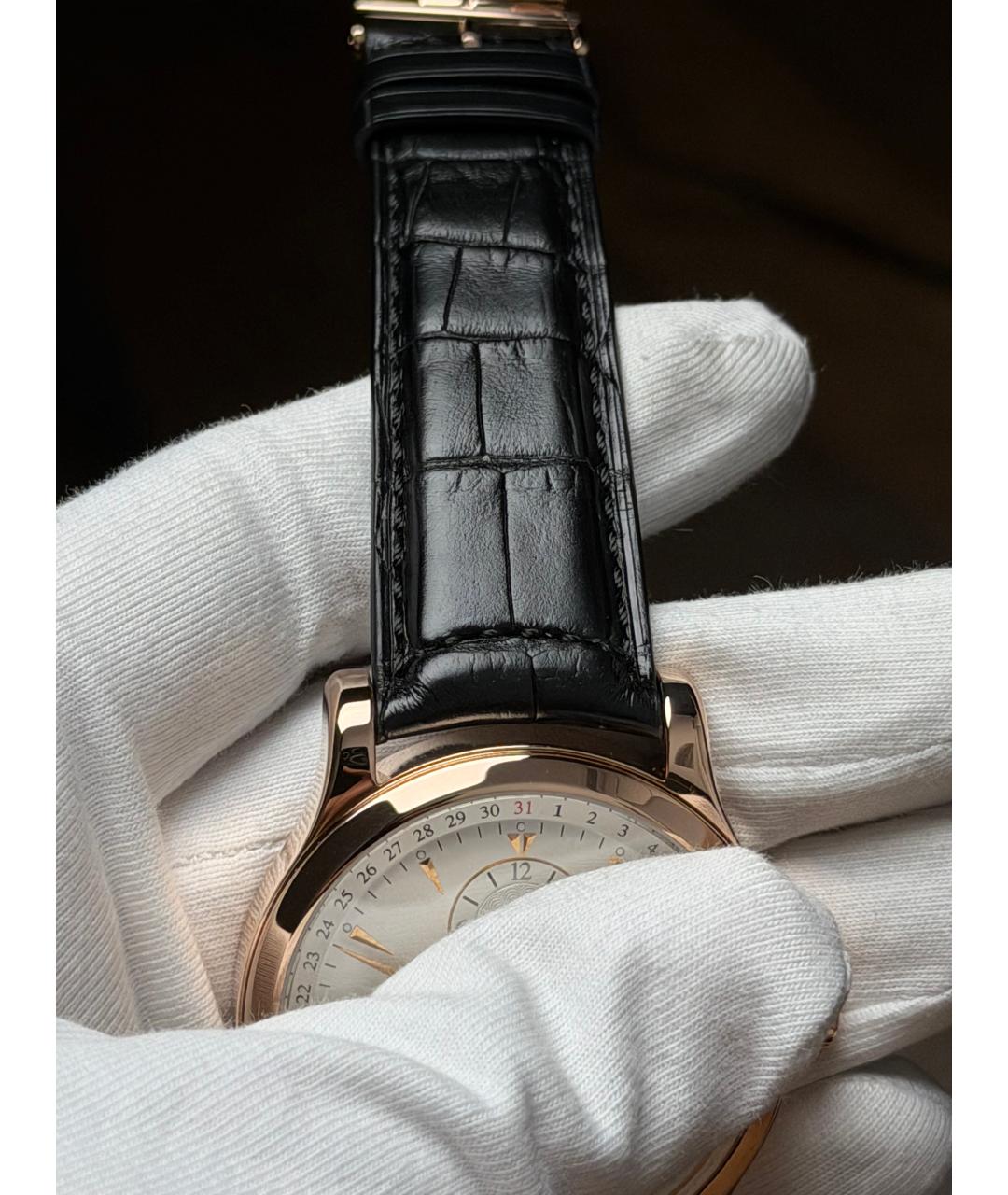 Jaeger LeCoultre Белые часы из розового золота, фото 7