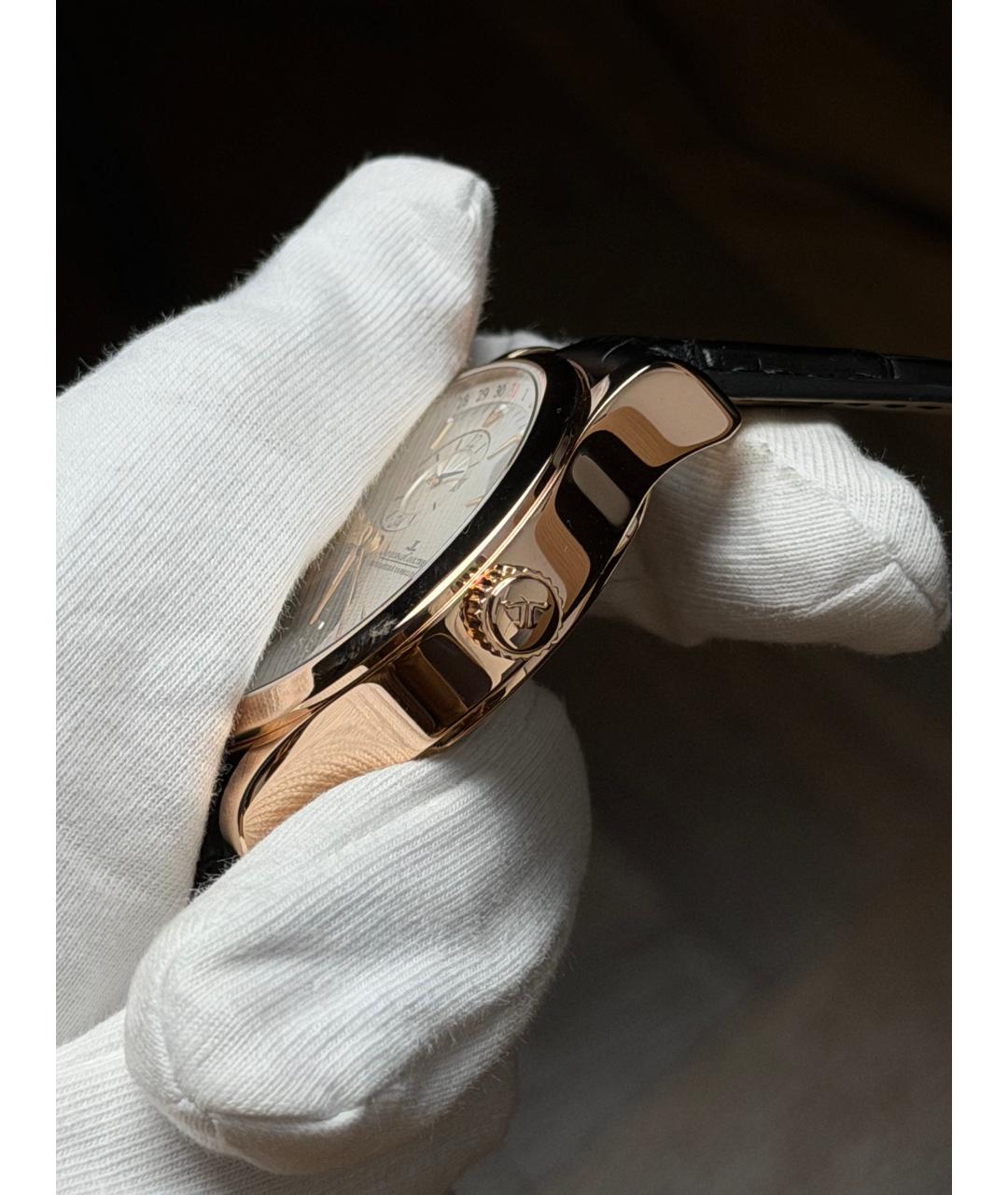 Jaeger LeCoultre Белые часы из розового золота, фото 4