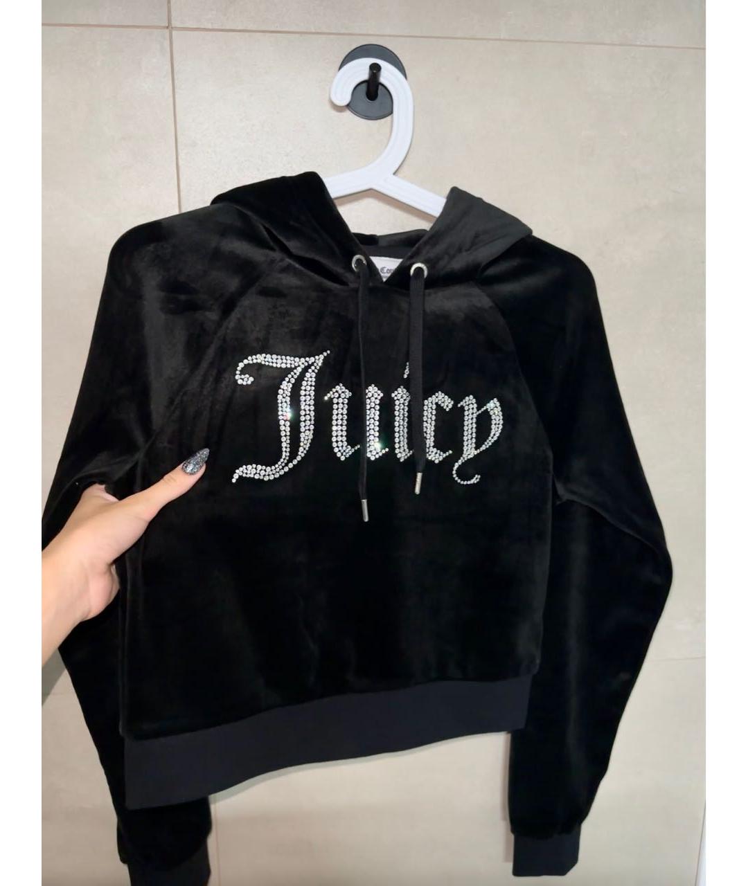 JUICY COUTURE Черный велюровый спортивные костюмы, фото 3