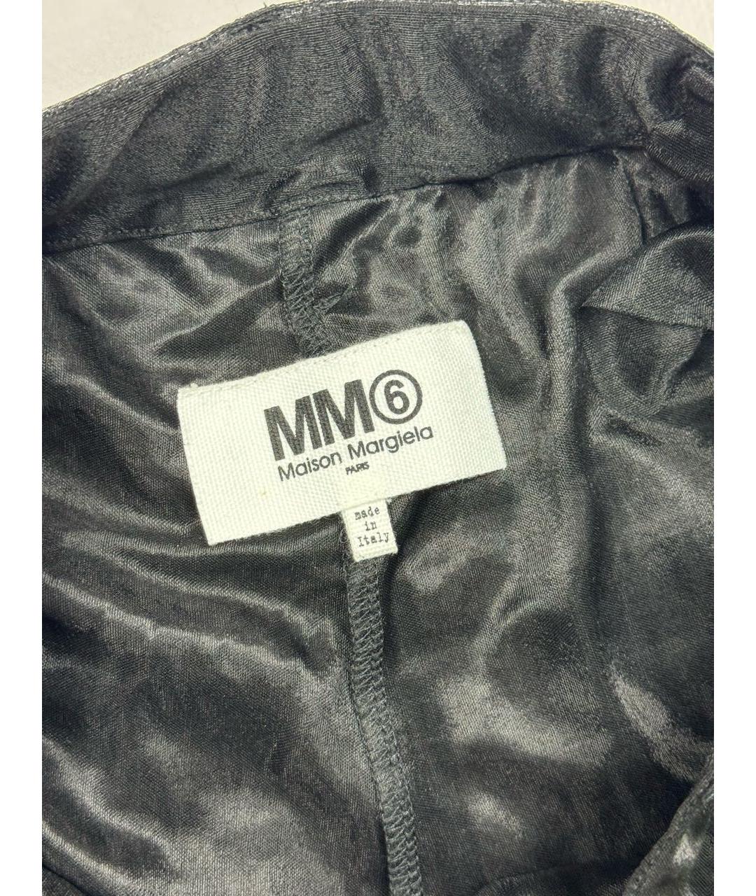 MM6 MAISON MARGIELA Черные нейлоновые бриджи, фото 7