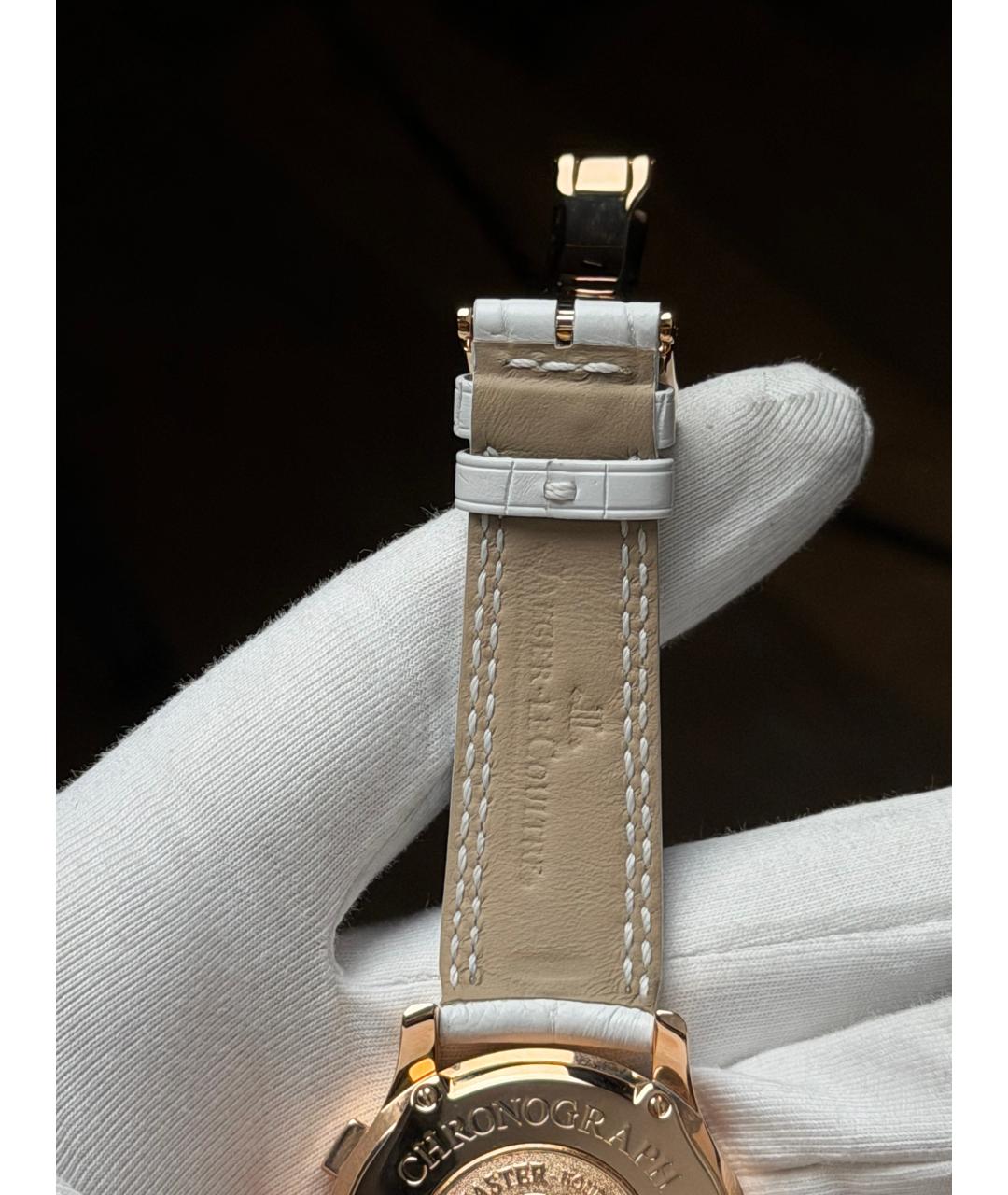 Jaeger LeCoultre Белые часы из розового золота, фото 8