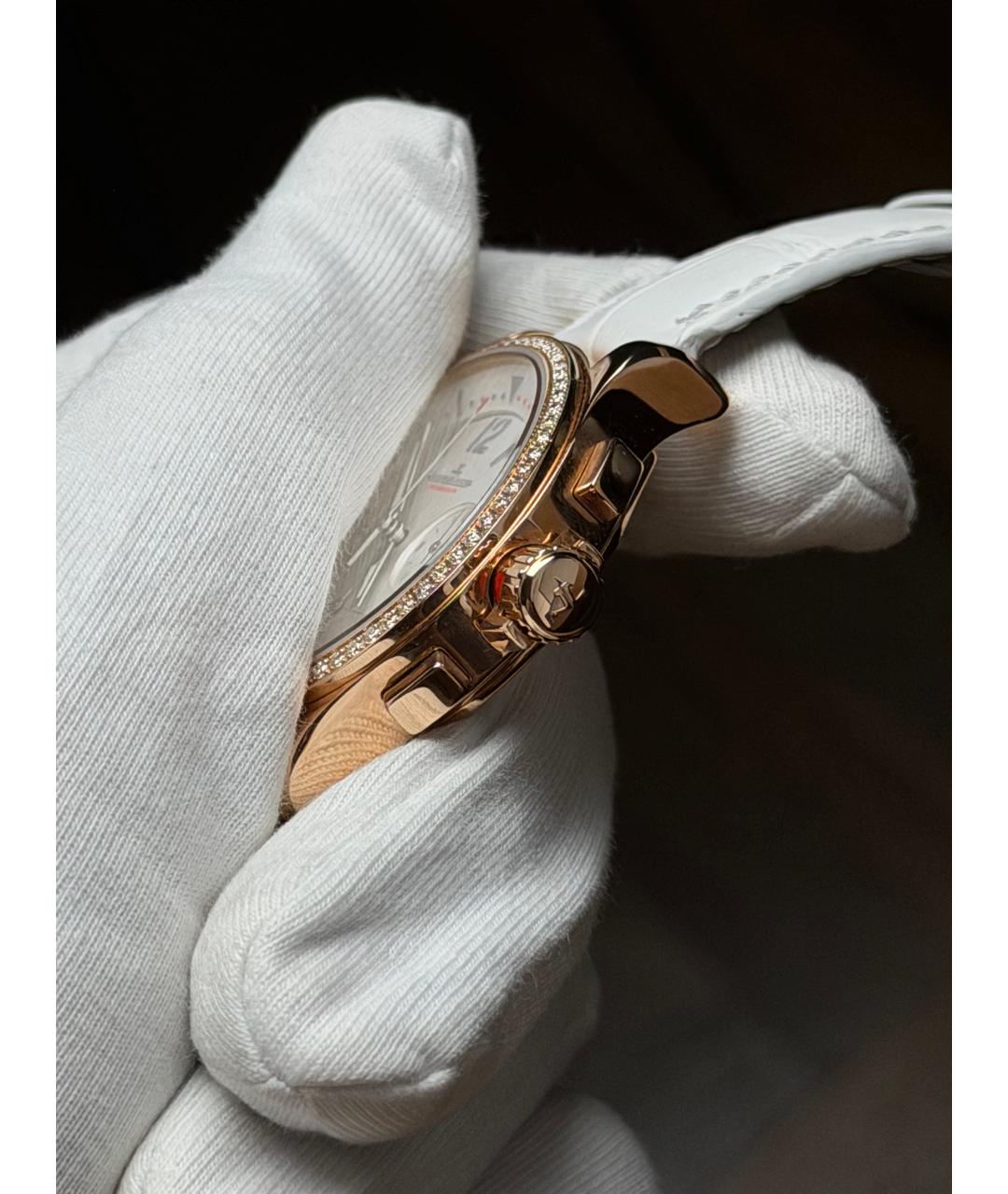Jaeger LeCoultre Белые часы из розового золота, фото 3