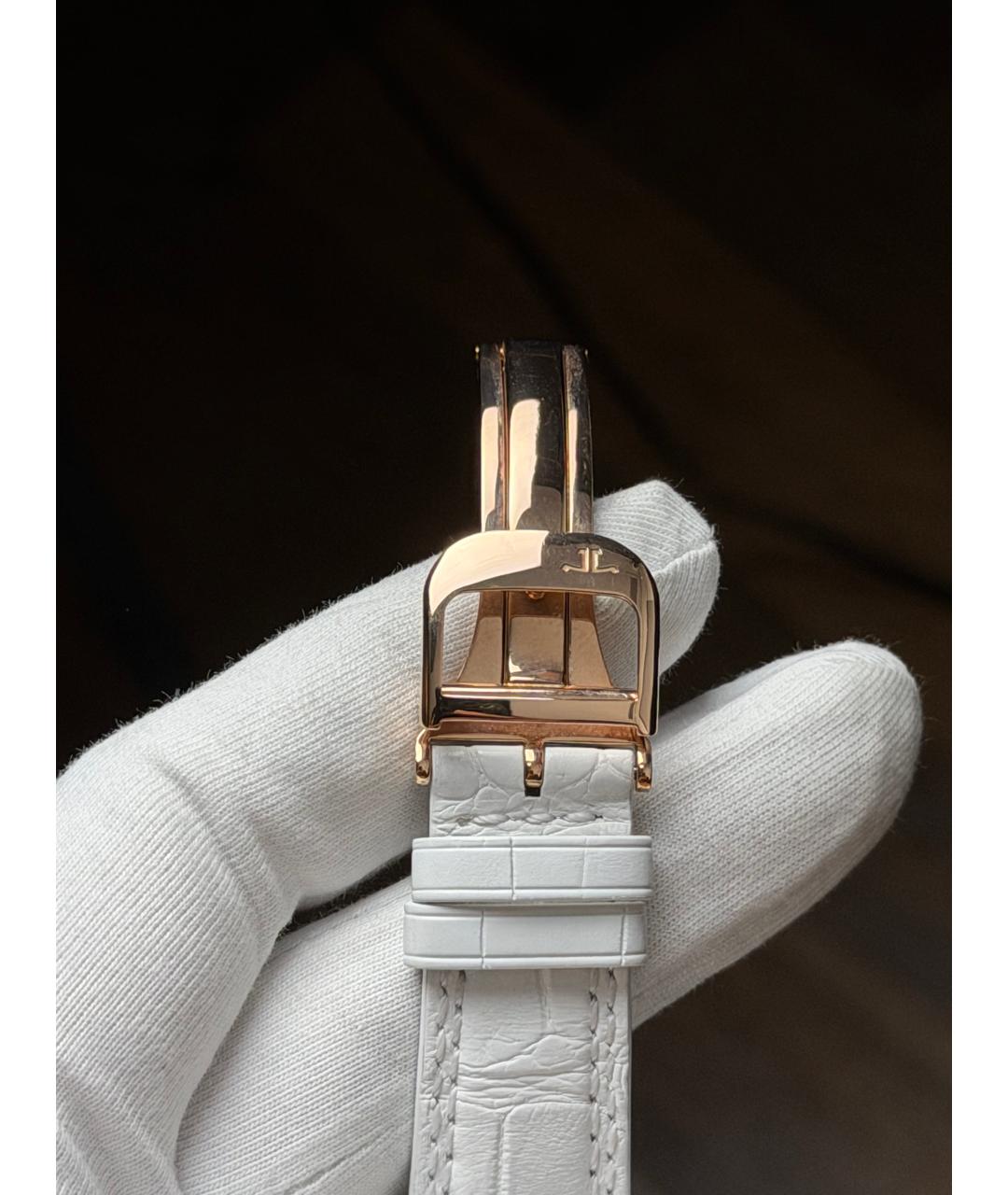 Jaeger LeCoultre Белые часы из розового золота, фото 7