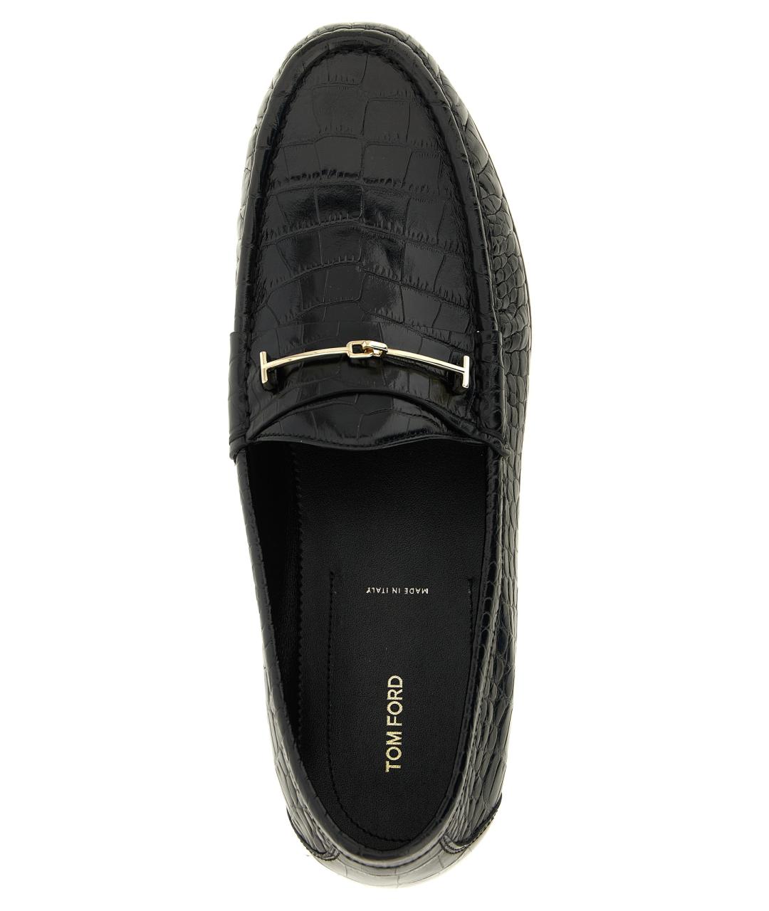 TOM FORD Черные кожаные лоферы, фото 4