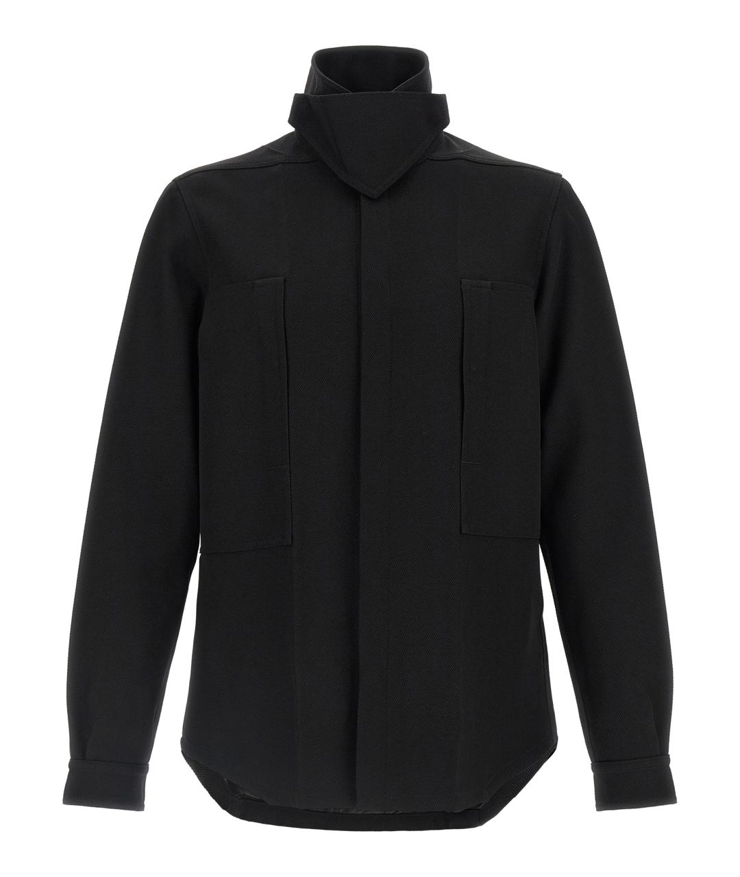 RICK OWENS Черная хлопковая куртка, фото 1