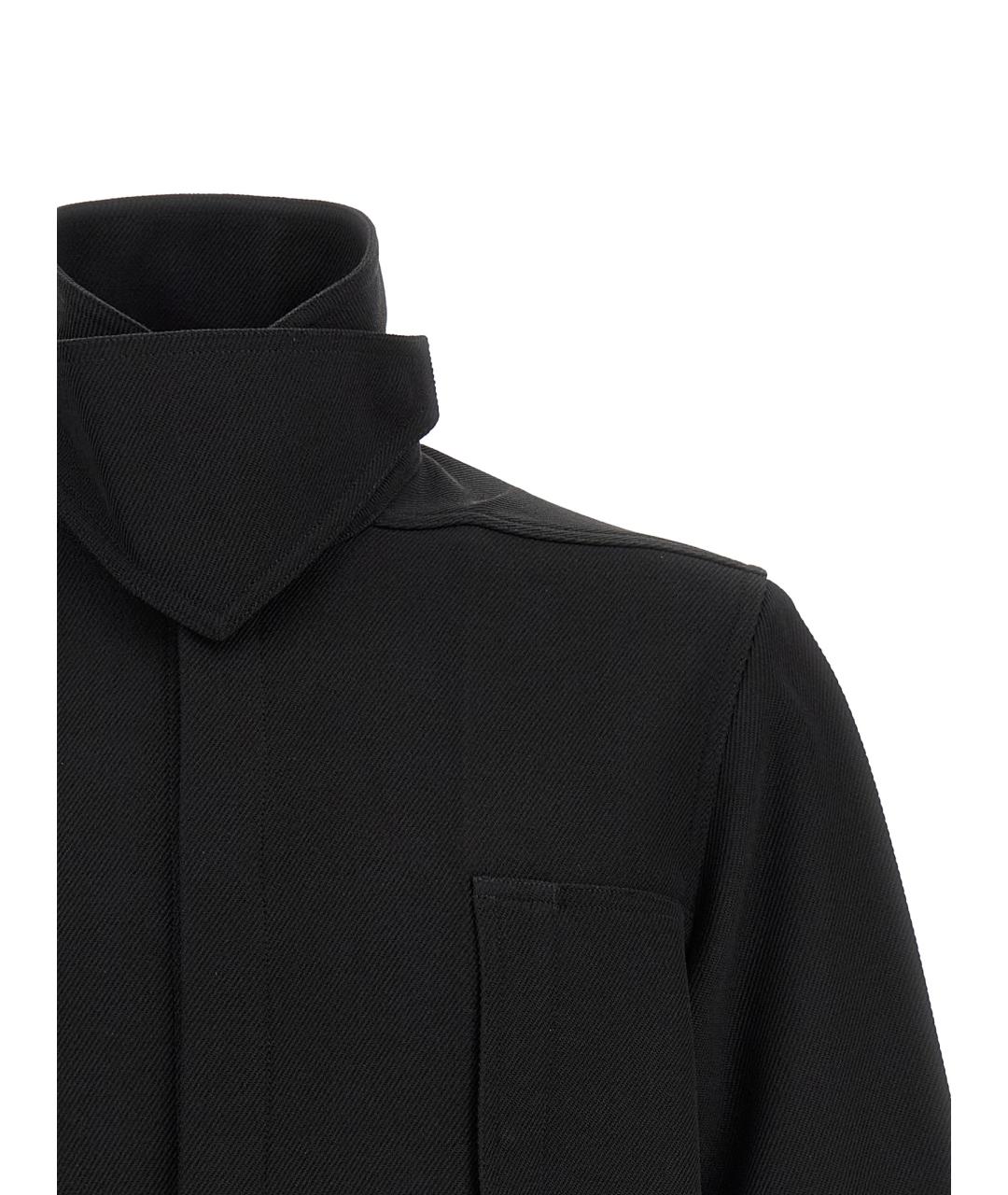 RICK OWENS Черная хлопковая куртка, фото 3