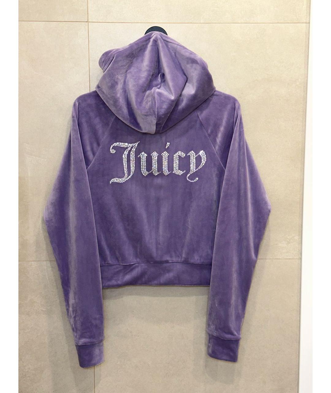 JUICY COUTURE Фиолетовый велюровый спортивные костюмы, фото 2