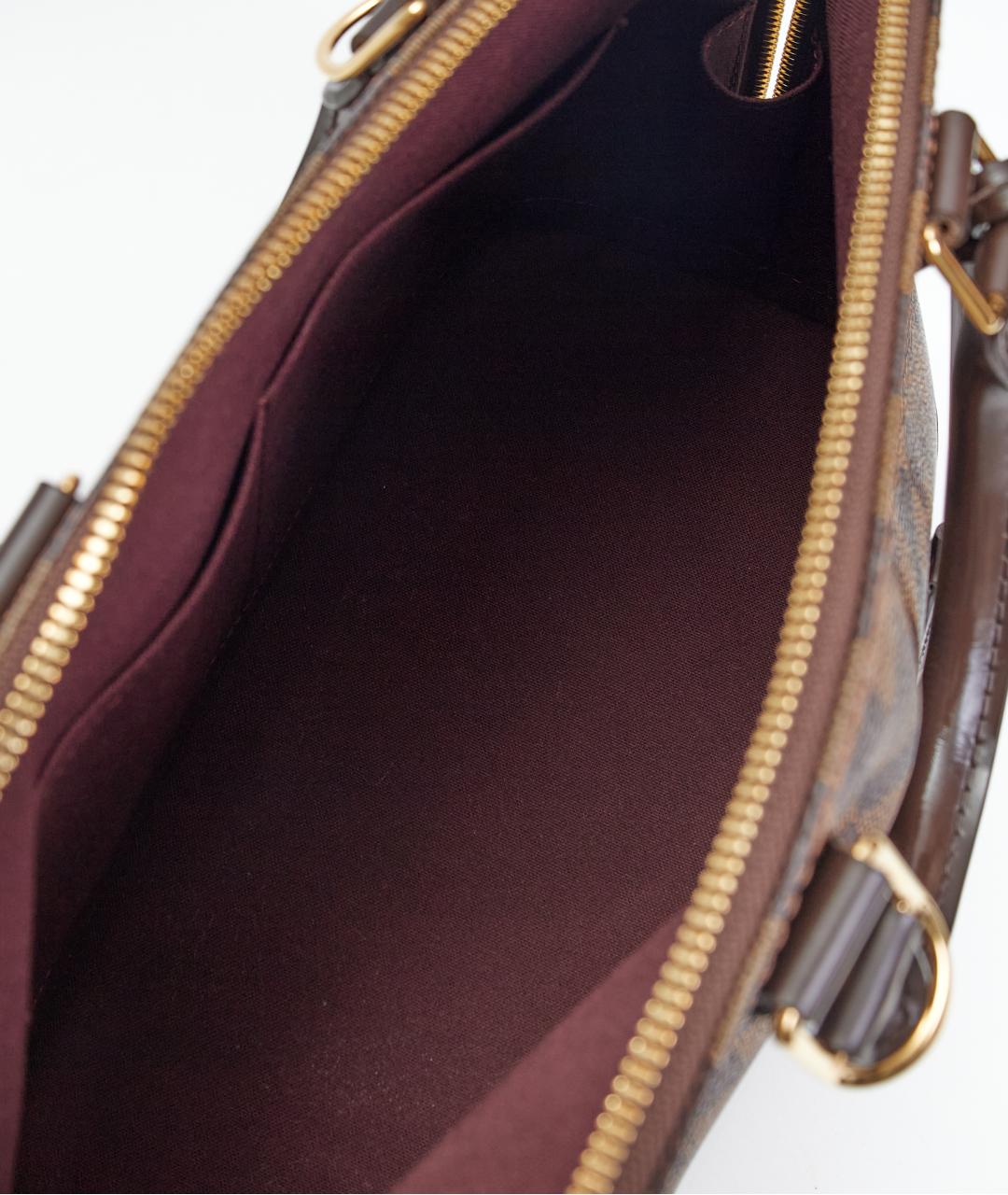 LOUIS VUITTON Коричневая сумка с короткими ручками из канвы, фото 6