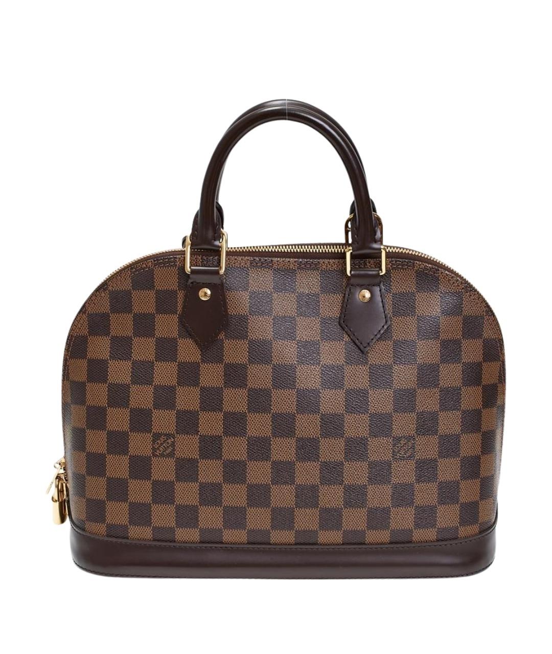 LOUIS VUITTON Коричневая сумка с короткими ручками из канвы, фото 1