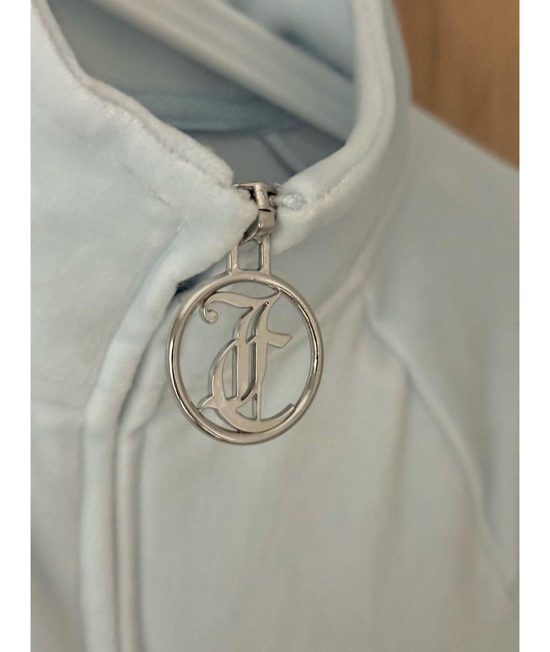 JUICY COUTURE Голубой велюровый спортивные костюмы, фото 4