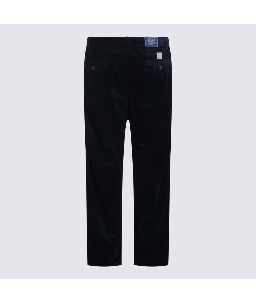 POLO RALPH LAUREN Темно-синие хлопковые повседневные брюки, фото 2
