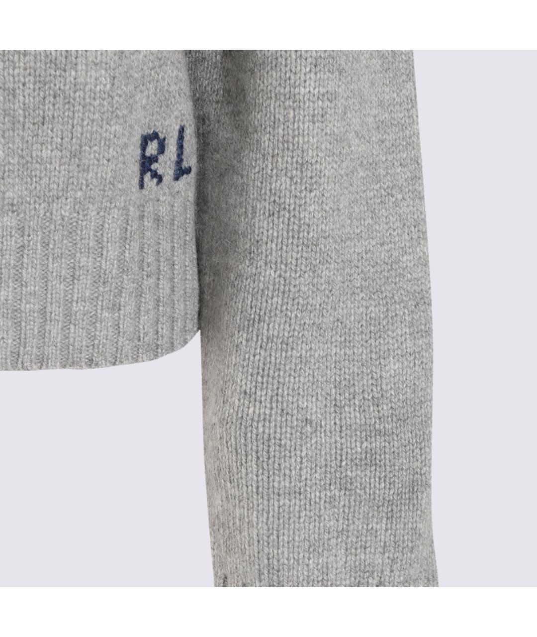 POLO RALPH LAUREN Серый шерстяной джемпер / свитер, фото 4