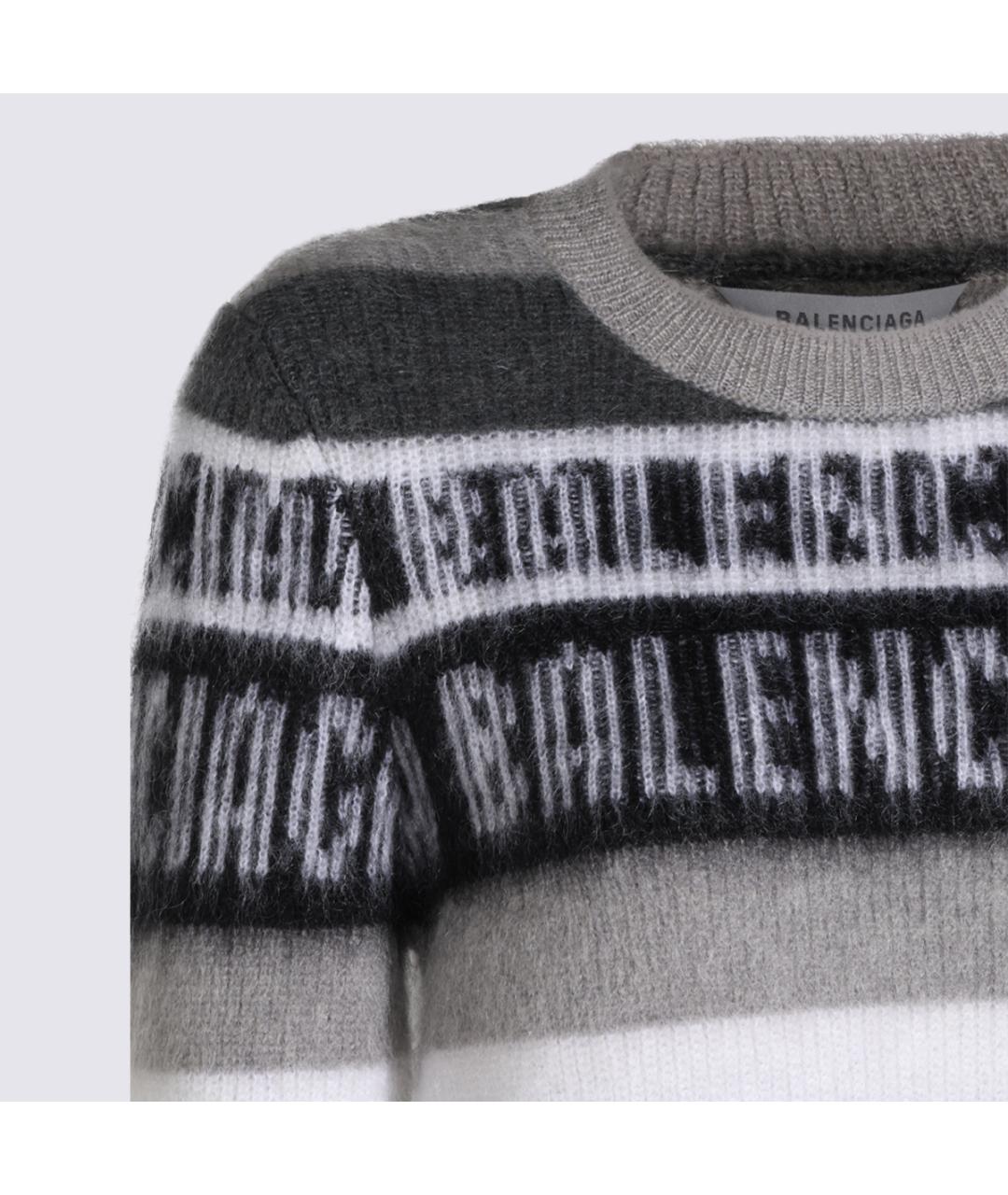 BALENCIAGA Мульти шерстяной джемпер / свитер, фото 3