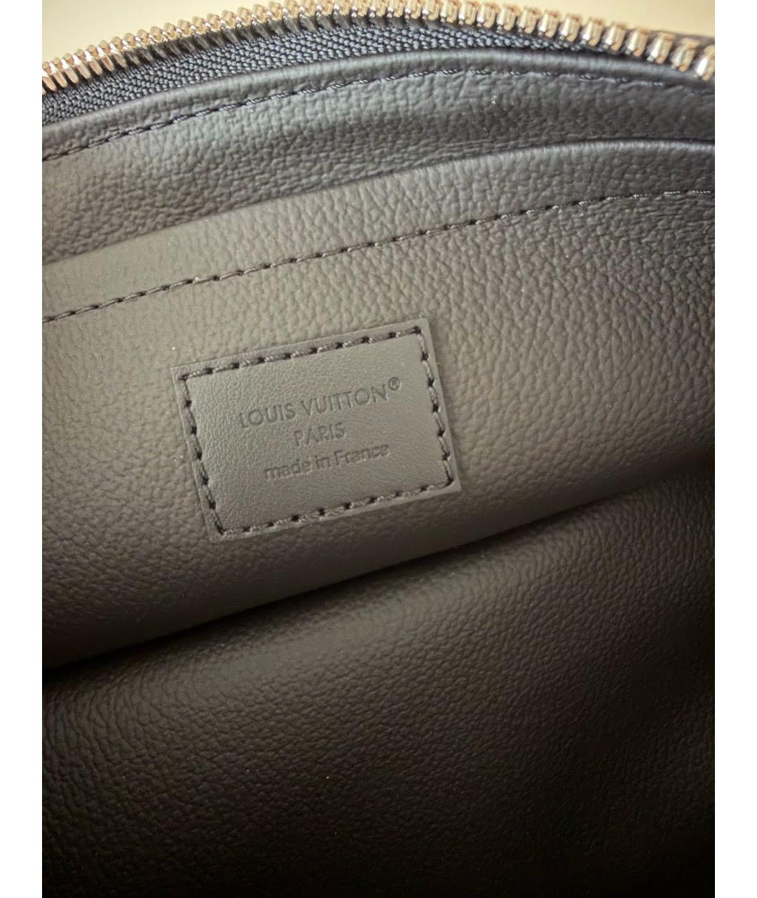 LOUIS VUITTON Черная косметичка из канвы, фото 6