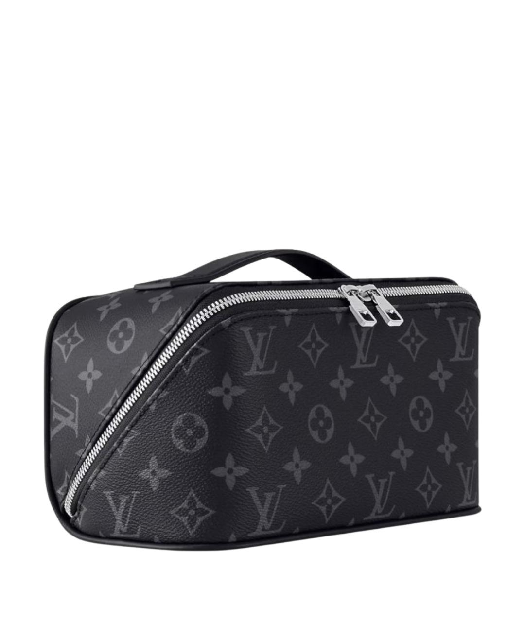 LOUIS VUITTON Черная косметичка из канвы, фото 1