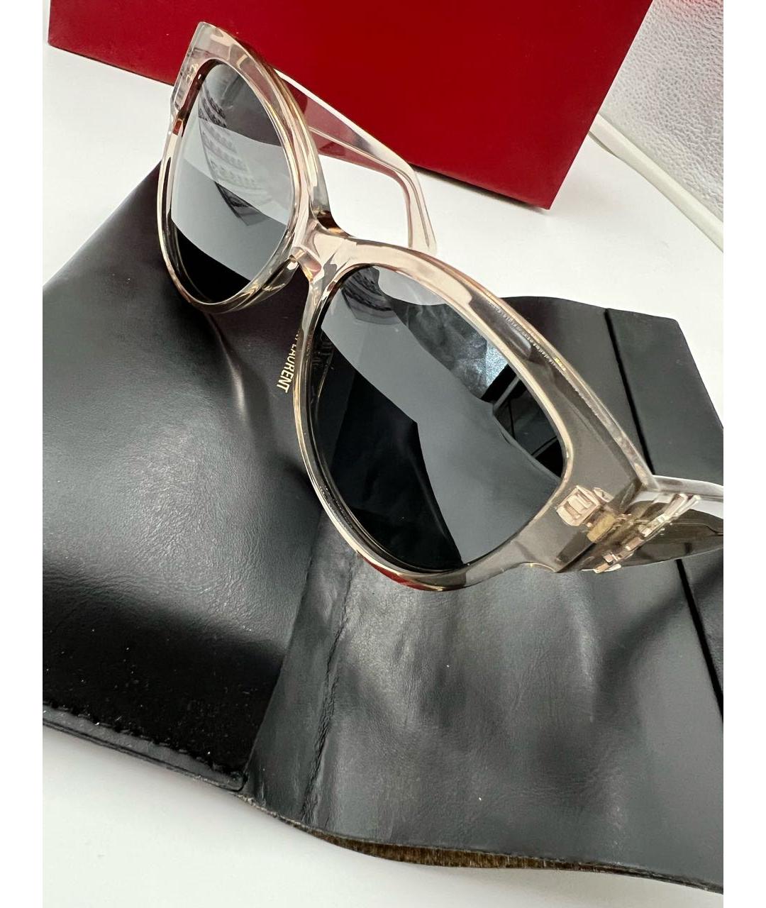 SAINT LAURENT Серые солнцезащитные очки, фото 6