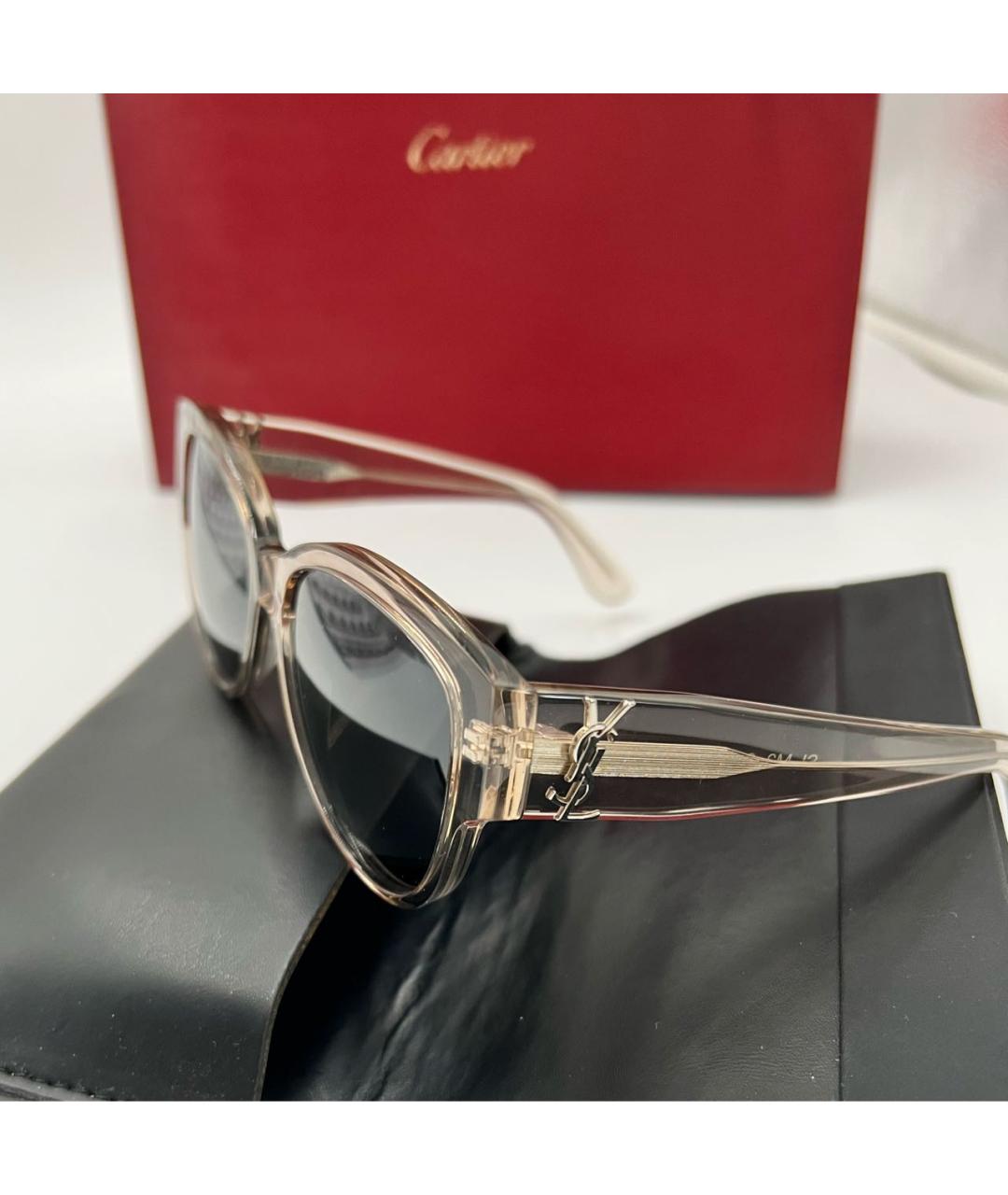 SAINT LAURENT Серые солнцезащитные очки, фото 2
