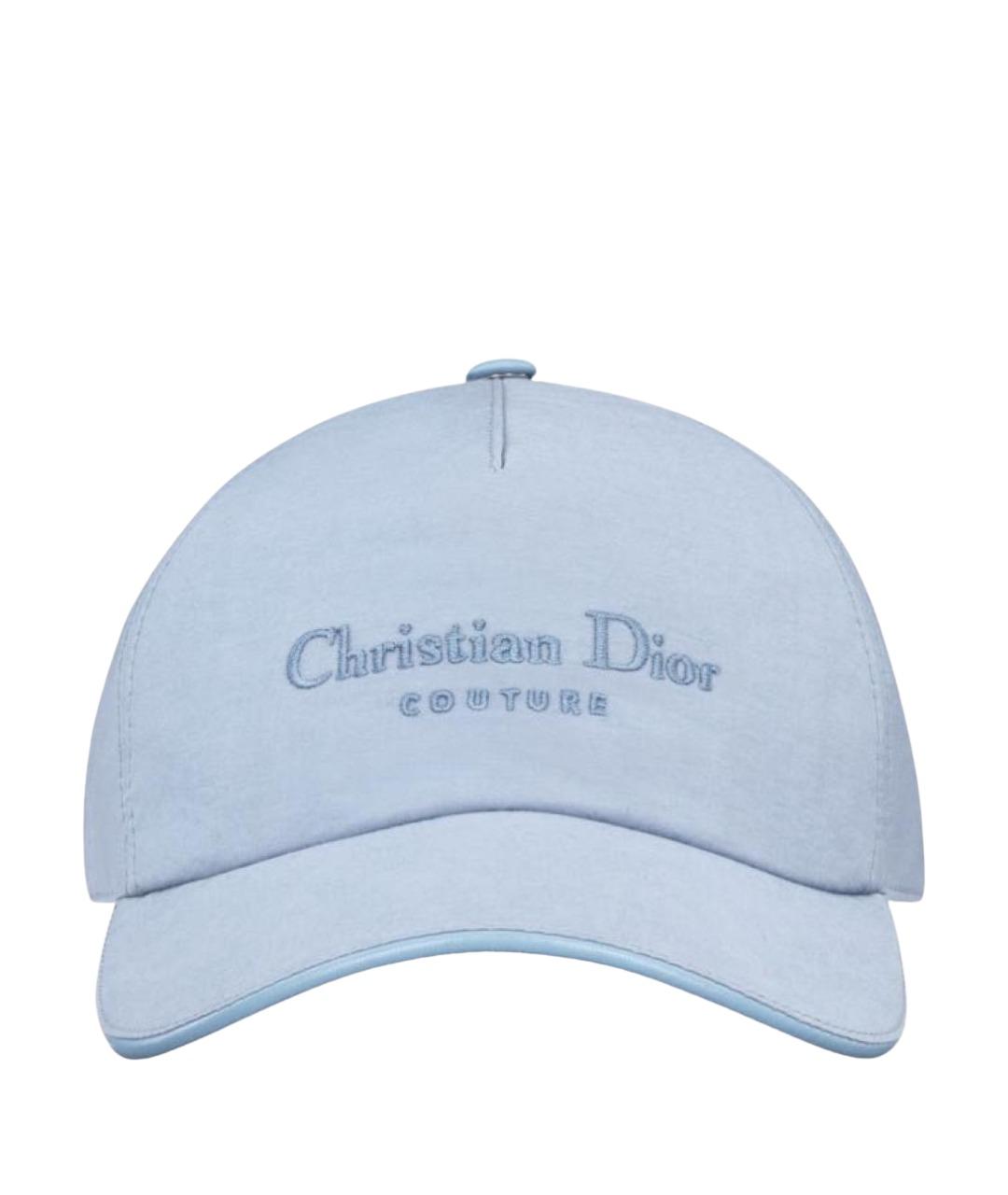 CHRISTIAN DIOR Голубая кепка/бейсболка, фото 1