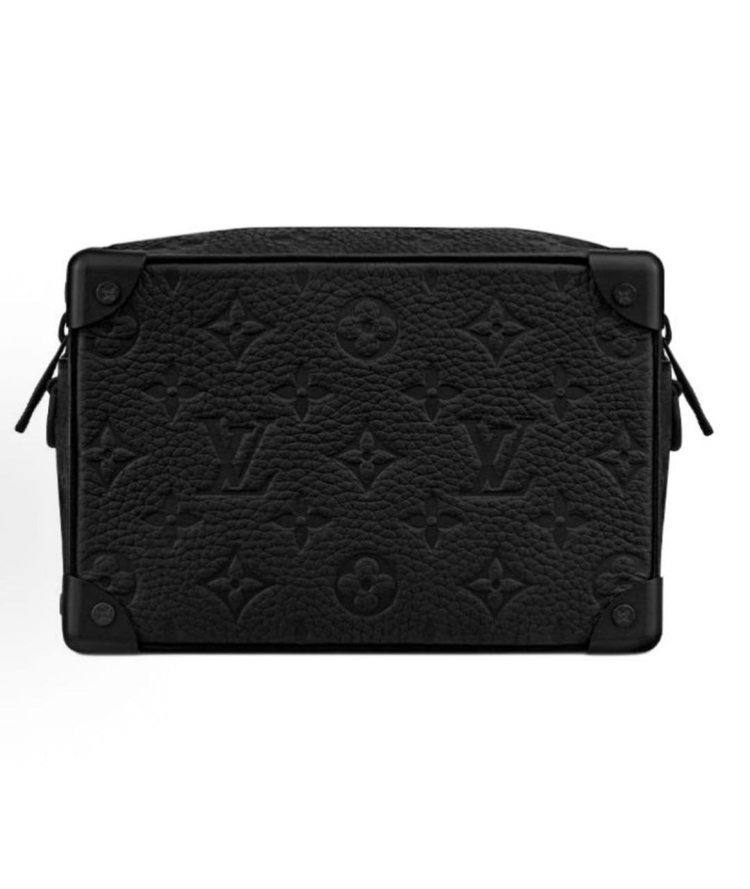 LOUIS VUITTON Черная кожаная сумка через плечо, фото 2