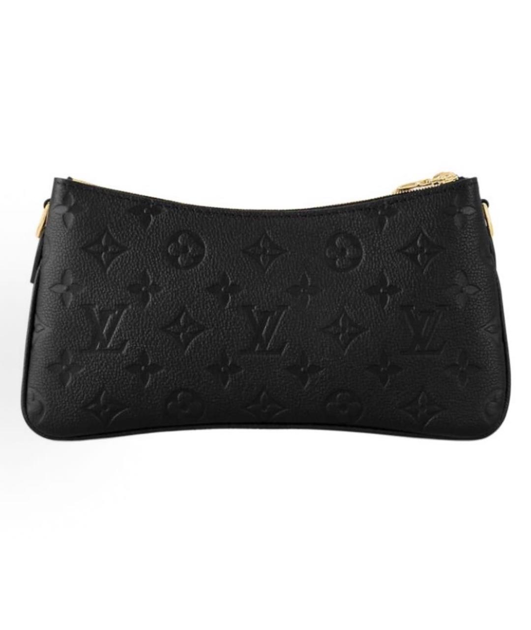 LOUIS VUITTON Черная кожаная сумка через плечо, фото 2