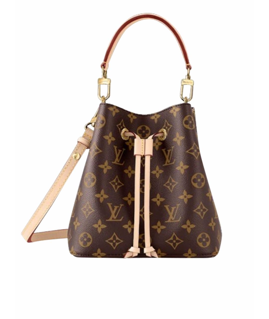 LOUIS VUITTON Коричневая сумка через плечо из канвы, фото 1