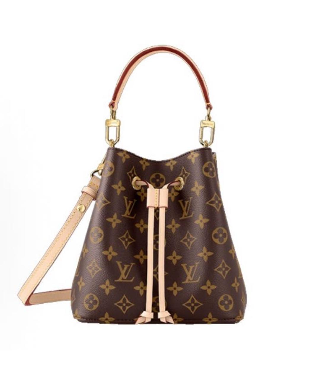 LOUIS VUITTON Коричневая сумка через плечо из канвы, фото 5