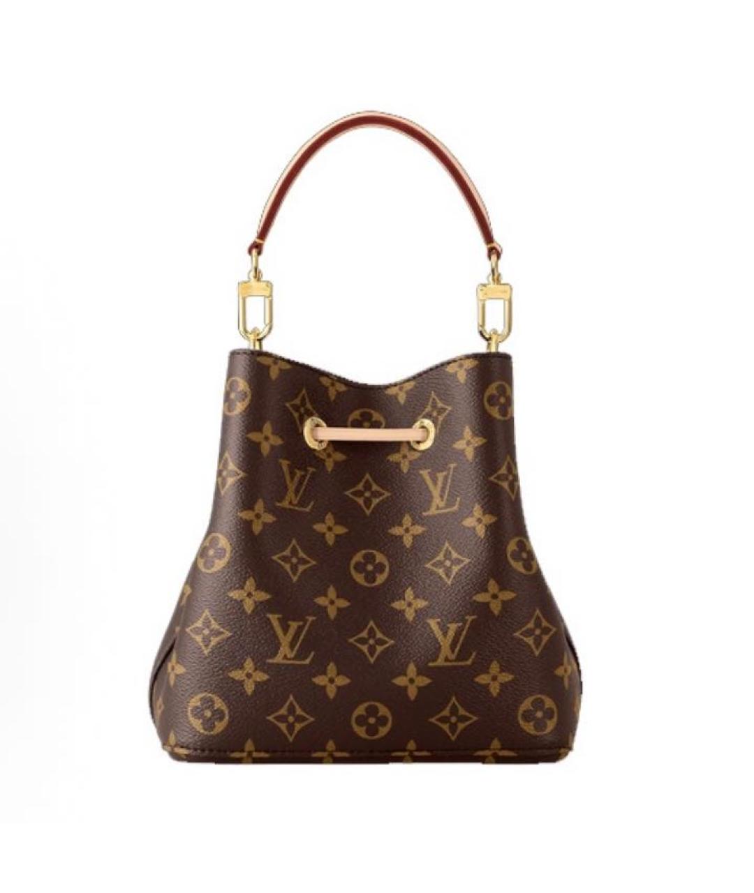 LOUIS VUITTON Коричневая сумка через плечо из канвы, фото 2