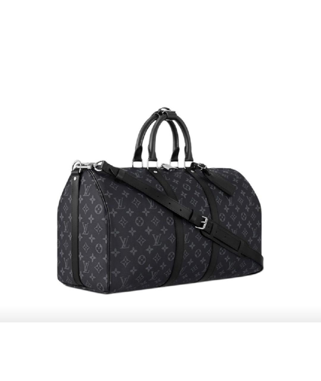 LOUIS VUITTON Черная дорожная/спортивная сумка, фото 2