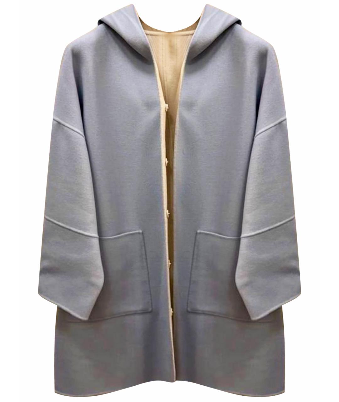 'S MAX MARA Серое шерстяное пальто, фото 1