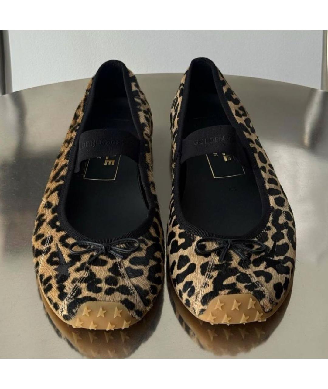 GOLDEN GOOSE Коричневые балетки, фото 5