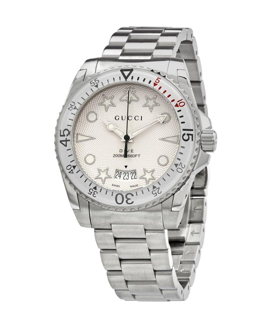 GUCCI Серебряные стальные часы, фото 9
