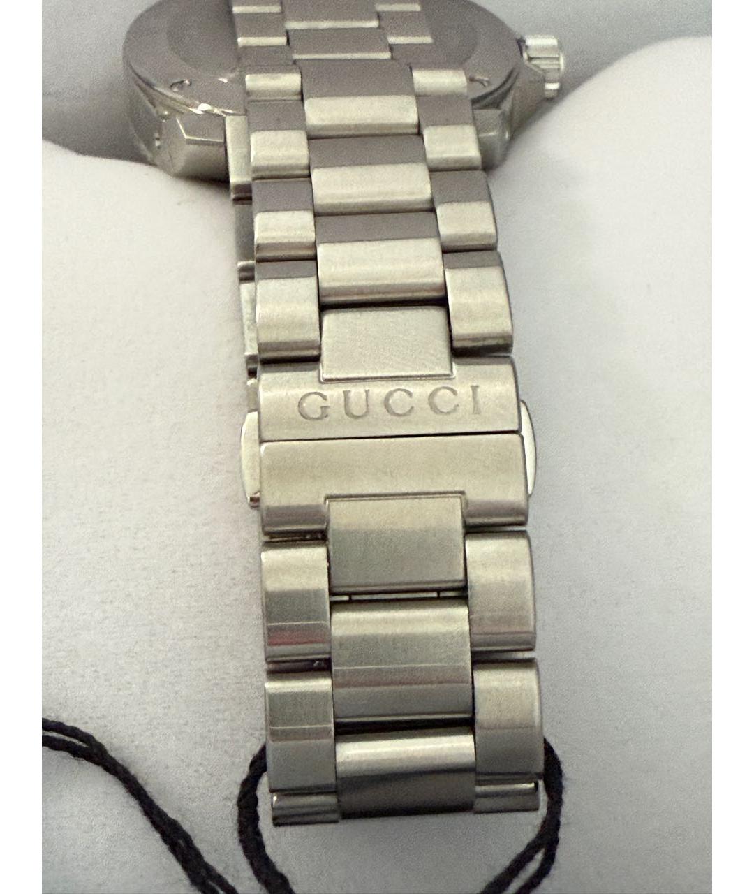 GUCCI Серебряные стальные часы, фото 6