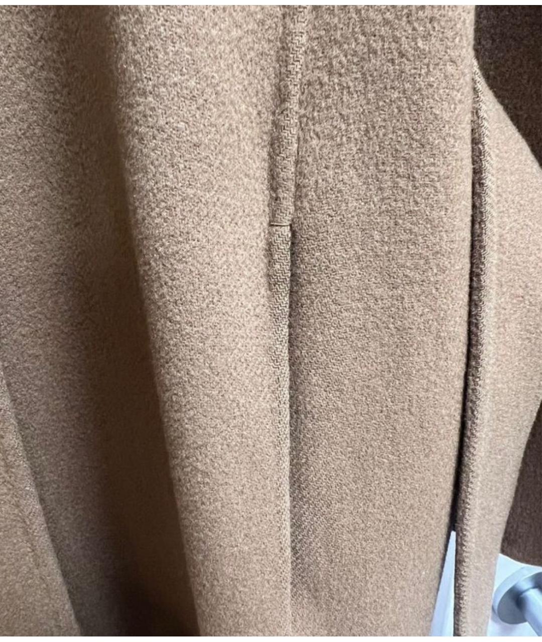 'S MAX MARA Коричневое шерстяное пальто, фото 2
