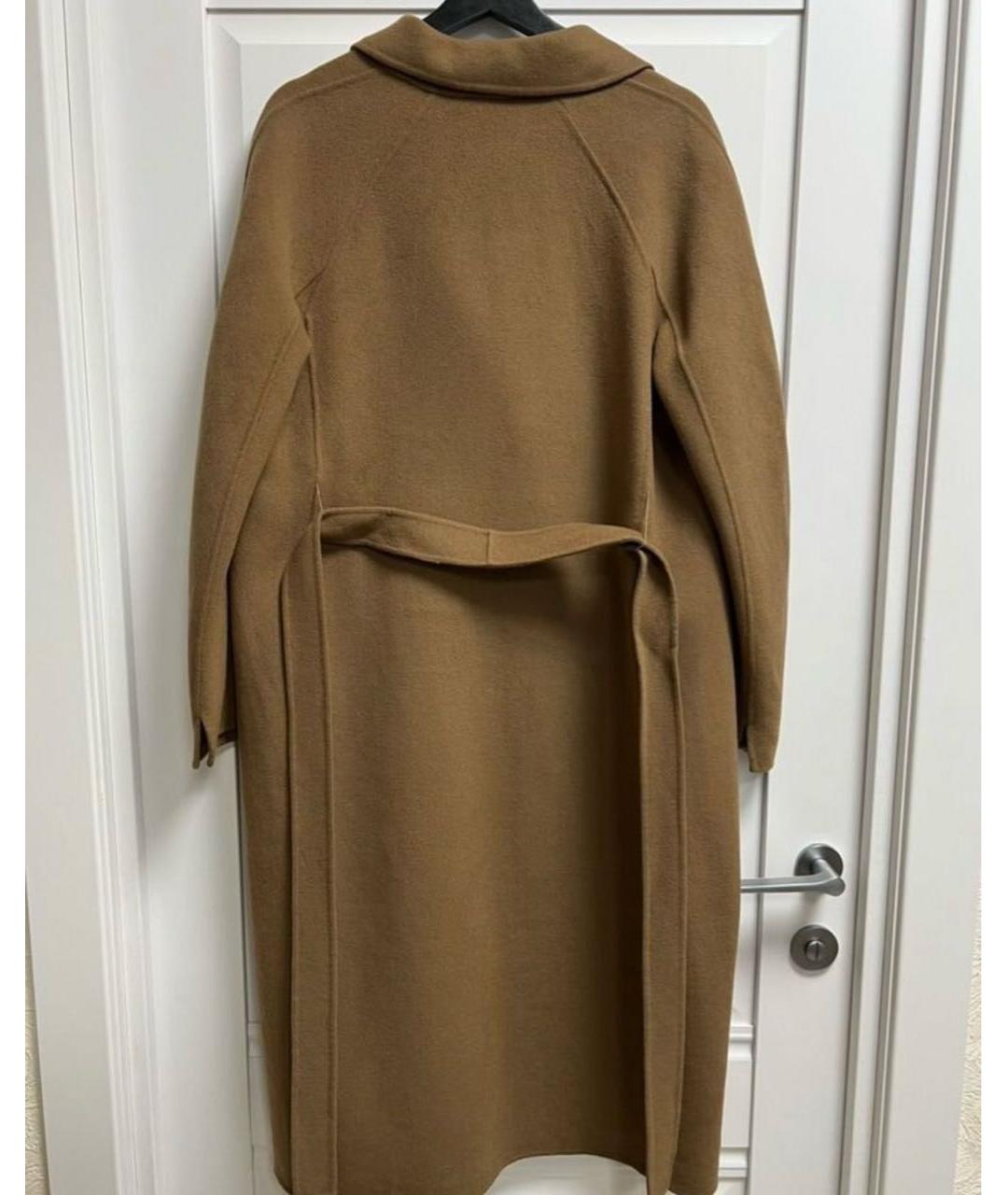'S MAX MARA Коричневое шерстяное пальто, фото 3