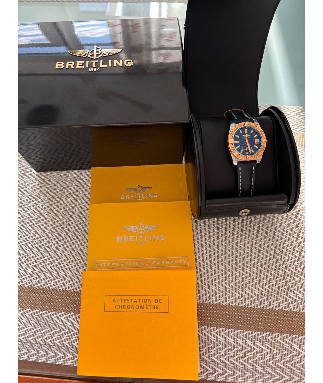 BREITLING Синие часы, фото 4