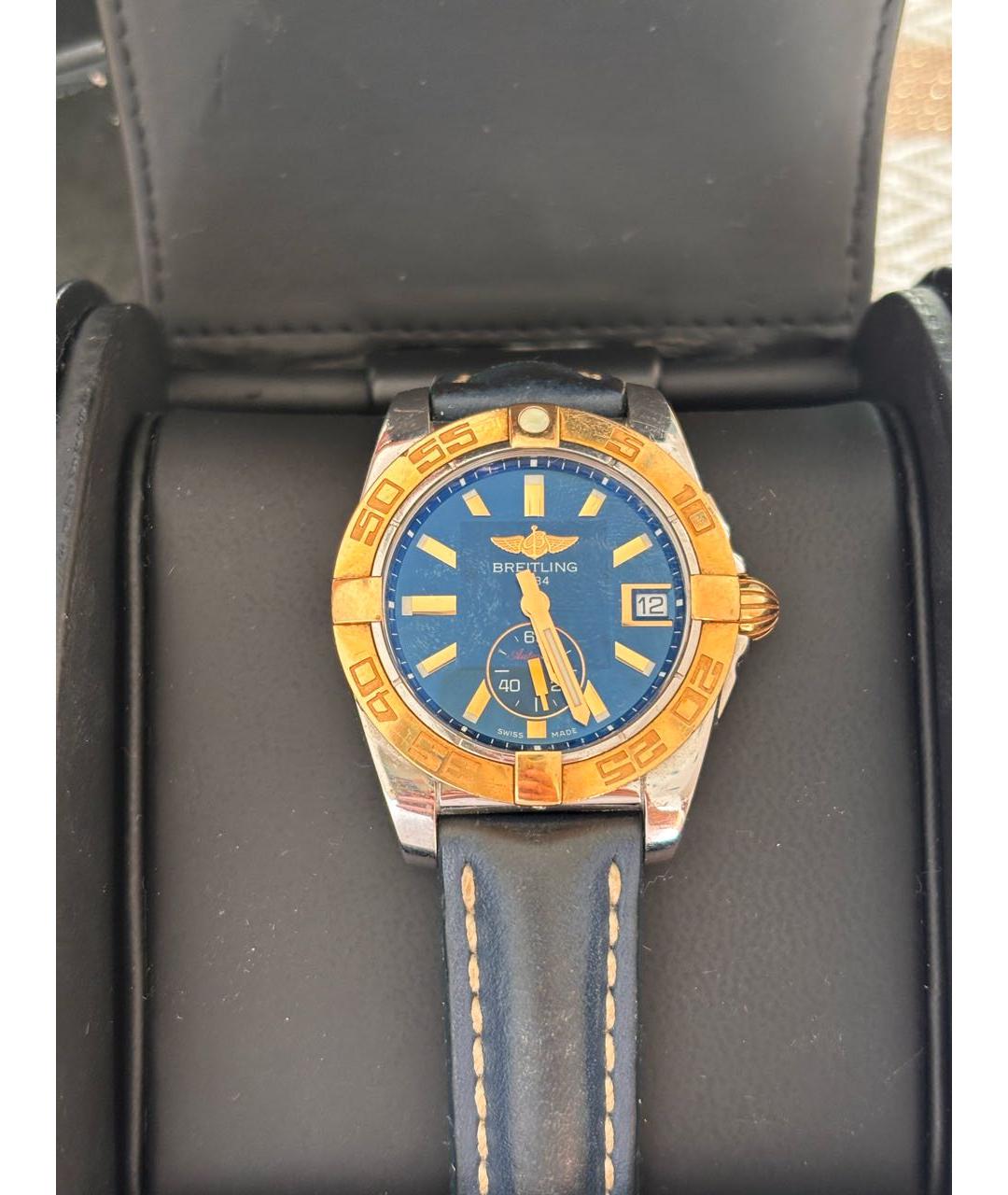 BREITLING Синие часы, фото 5