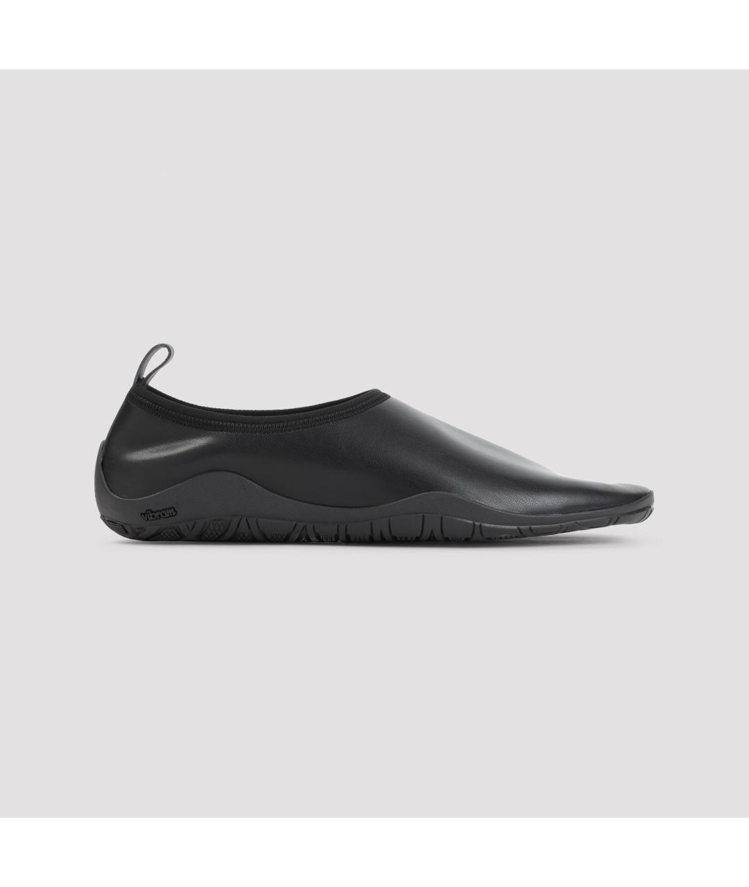 JIL SANDER Черные синтетические лоферы, фото 2