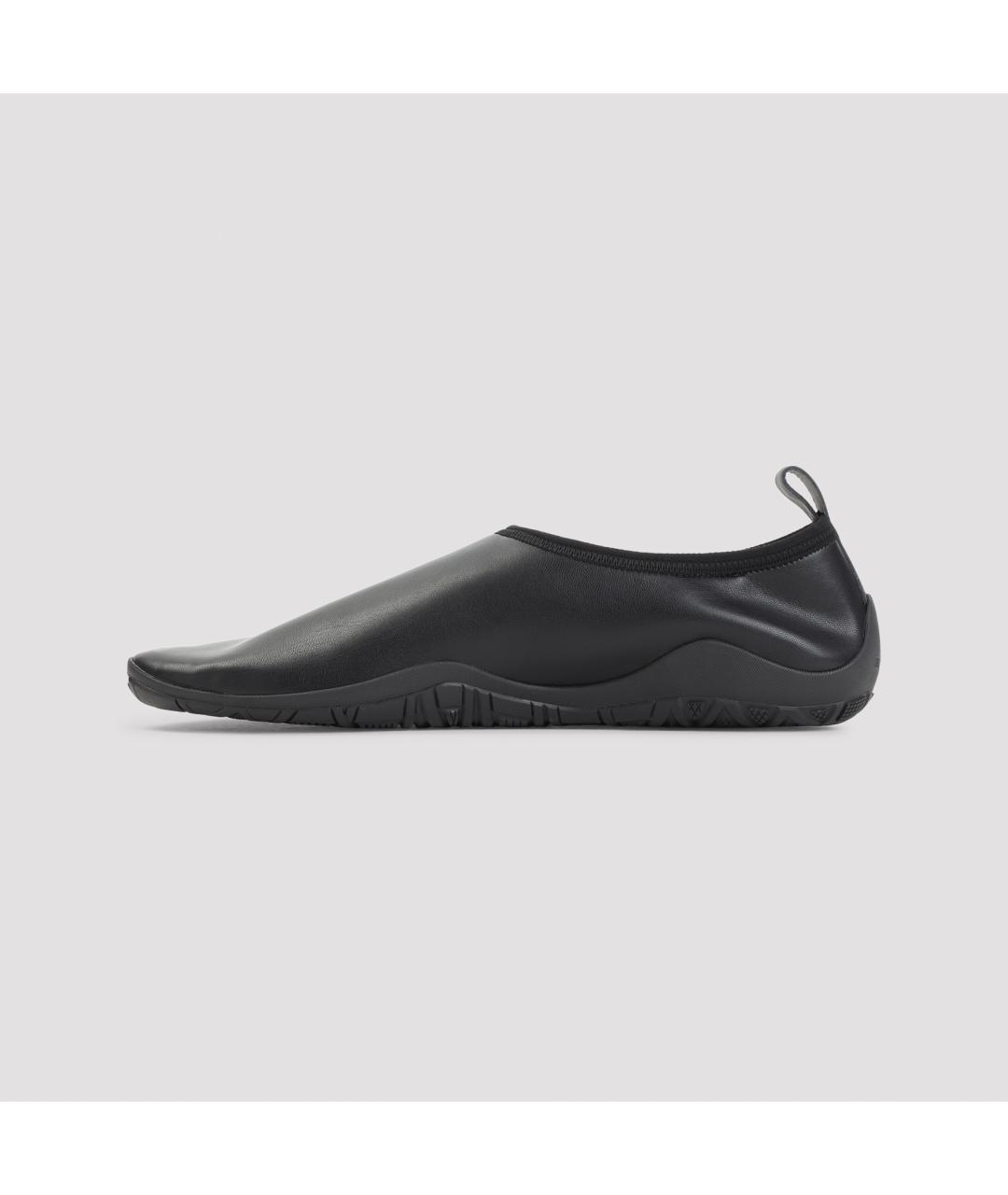 JIL SANDER Черные синтетические лоферы, фото 3