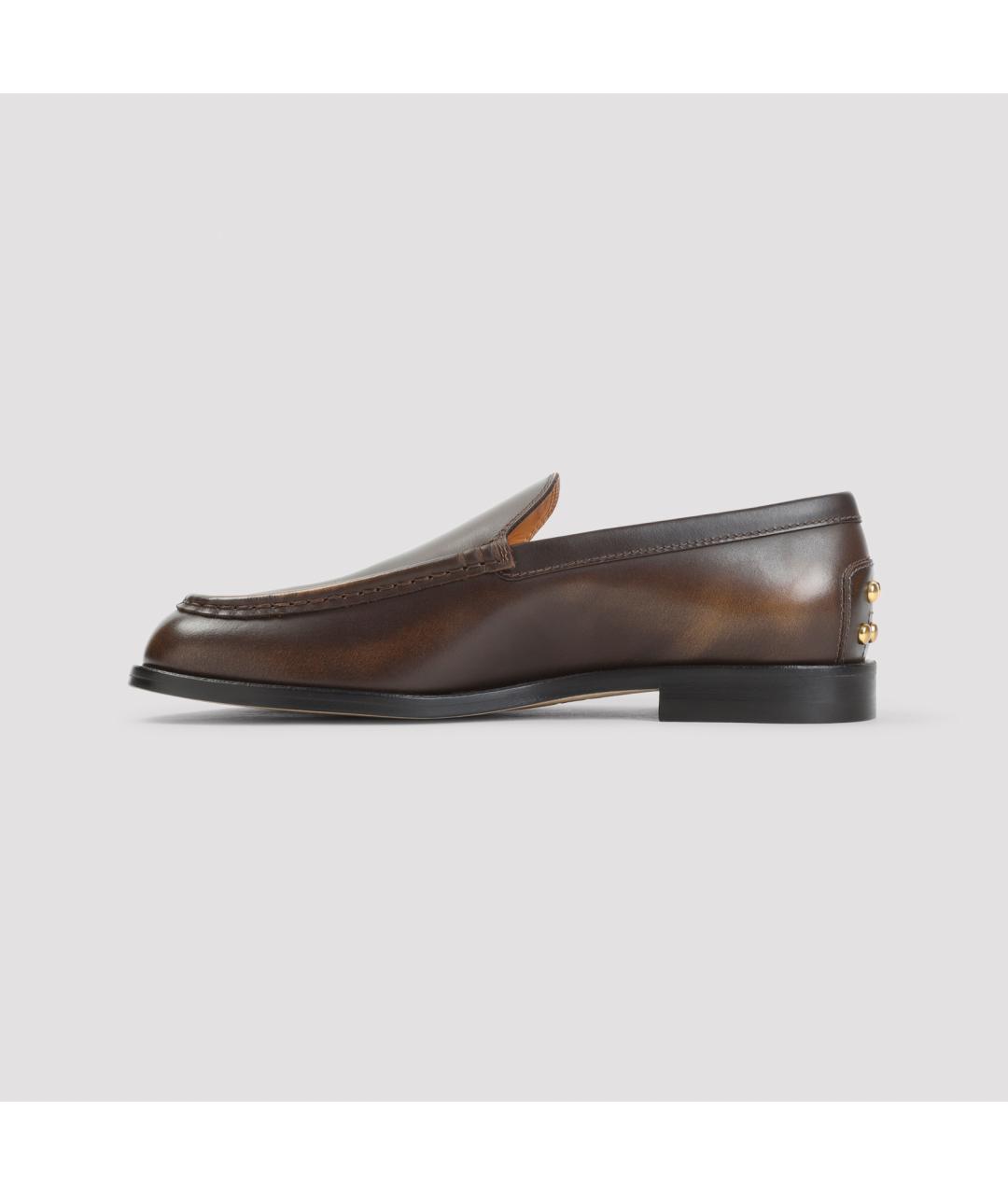 TOD'S Коричневые кожаные лоферы, фото 3